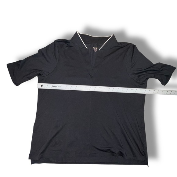 JOFIT Womens Placket Mock Neck Golf Top - Black  XXL - Picture 10 of 12